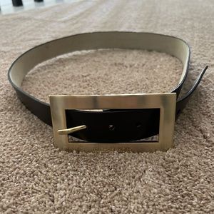 Michael Kors dark brown leather belt, size M